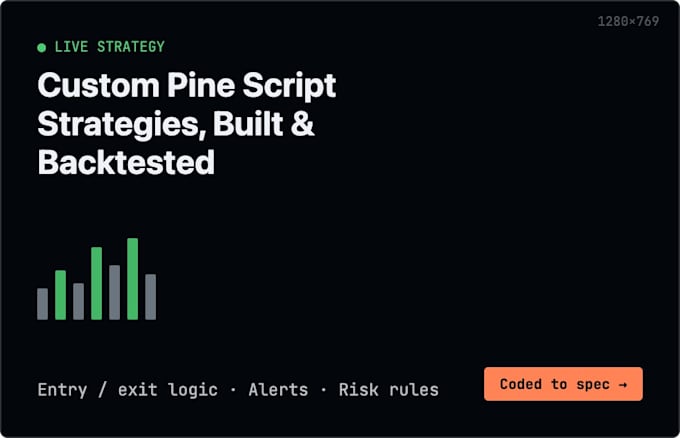 develop a custom tradingview pine script indicator or alert tool