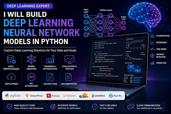 build deep learning neural network models in python