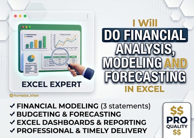 do financial analysis, modeling and forecasting in excel