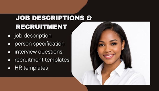 write job descriptions person specifications interview questions and HR template