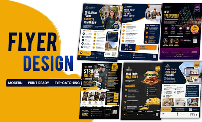 design professional custom flyer design for any business