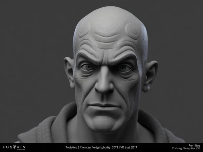do realistic 3d character modeling, sculpting and texturing