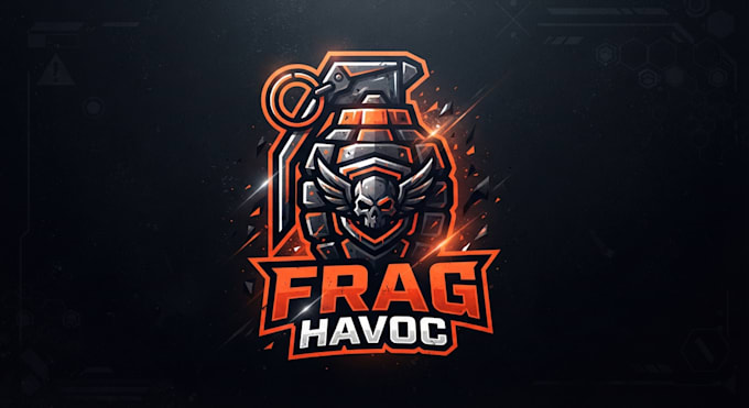 design a bold grenade logo for your gaming brand