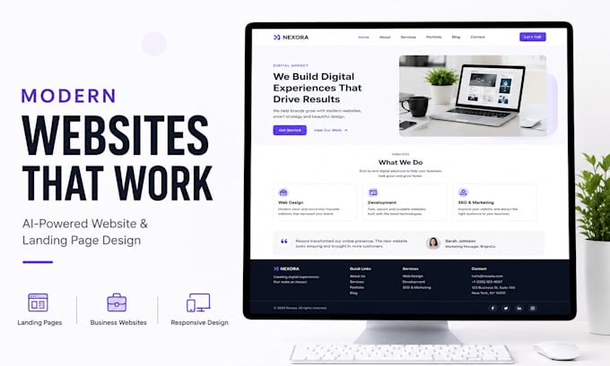 build a modern website or landing page