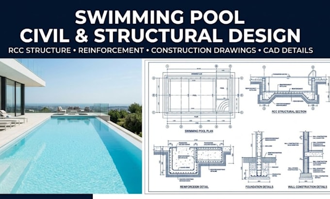 do complete swimming pool civil and structural design