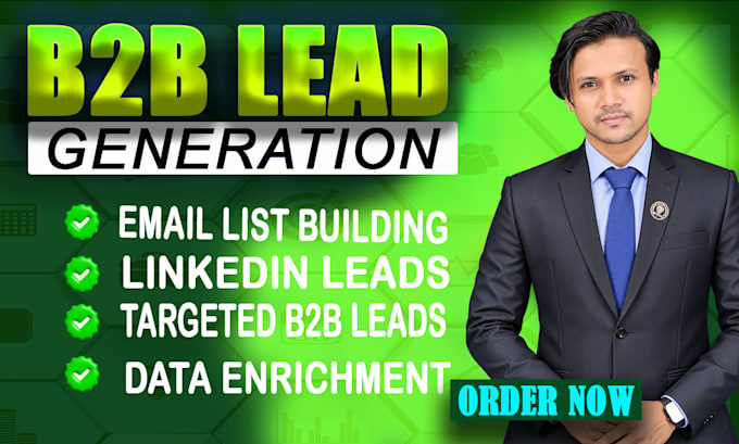 do email, linkedin and b2b lead generation