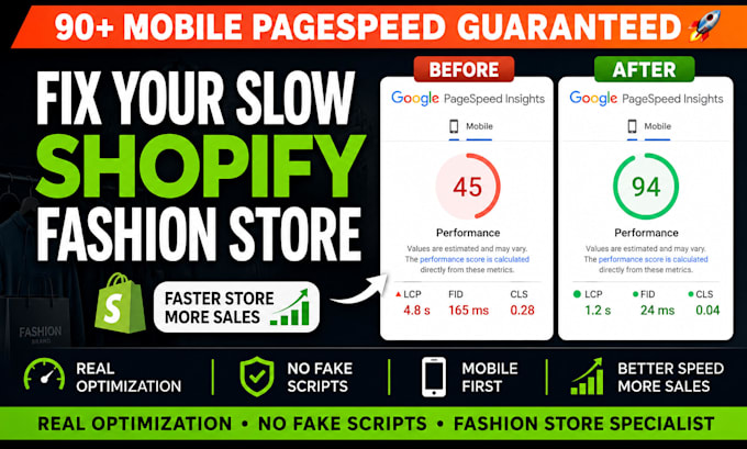 optimize shopify store speed for fashion brands