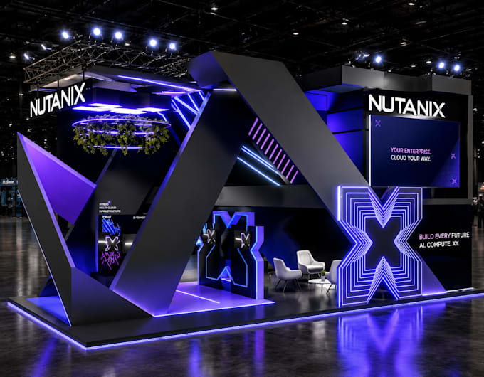 create trade show booth exhibition stand and 3d booth design