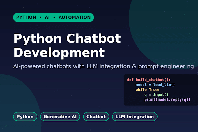build an ai chatbot using python and llm integration