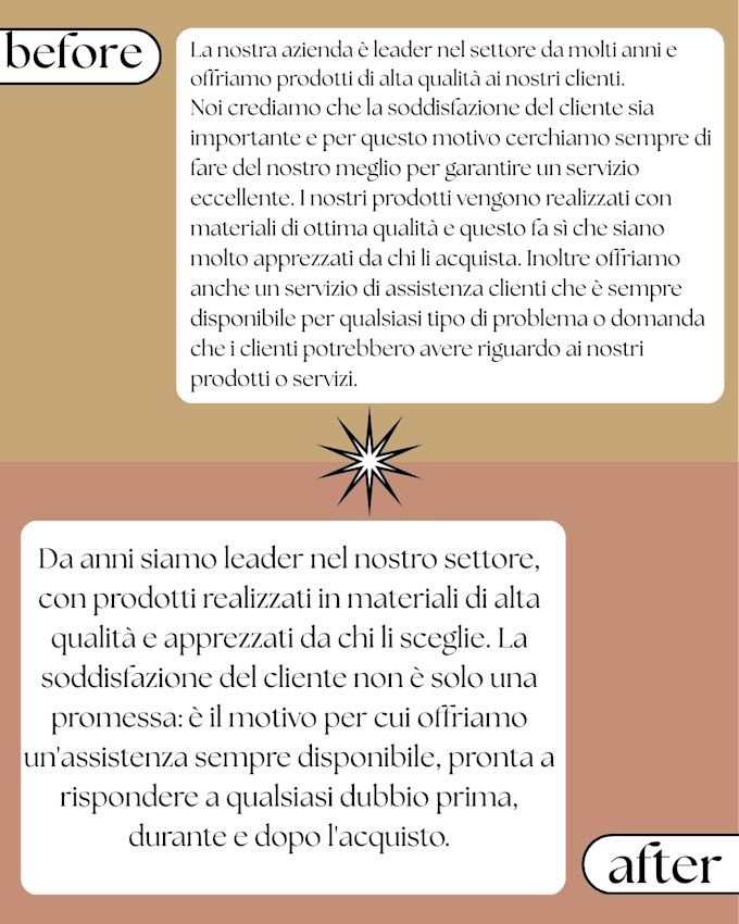 proofread and edit your italian or english text