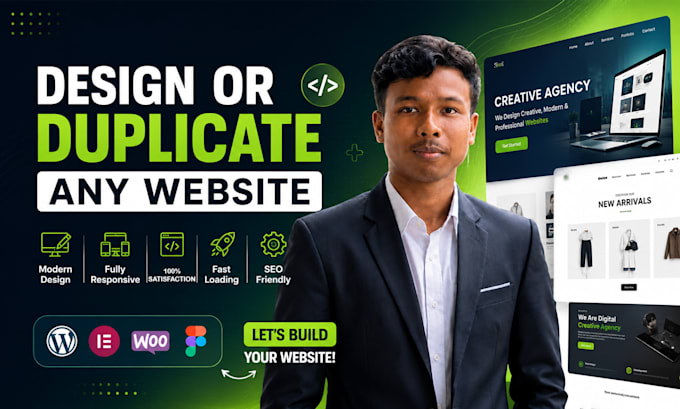 design and clone responsive wordpress website