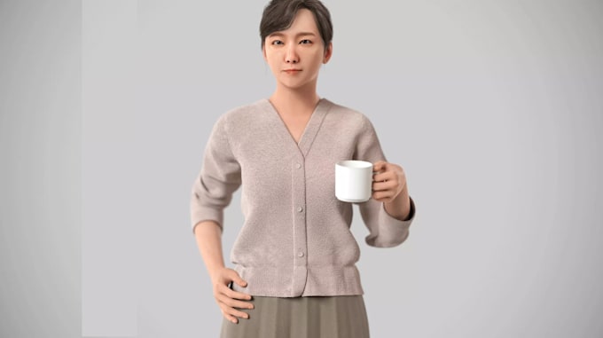 talkinghead avatar for ai companion,arkit52,lip sync,body morph,threejs glb,vcc
