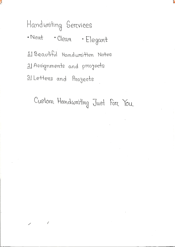handwrite your custom message beautifully