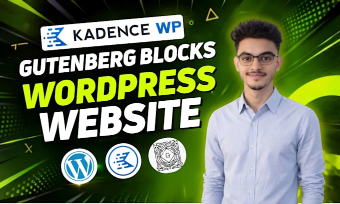 build wordpress website using kadence pro kadence blocks and gutenberg