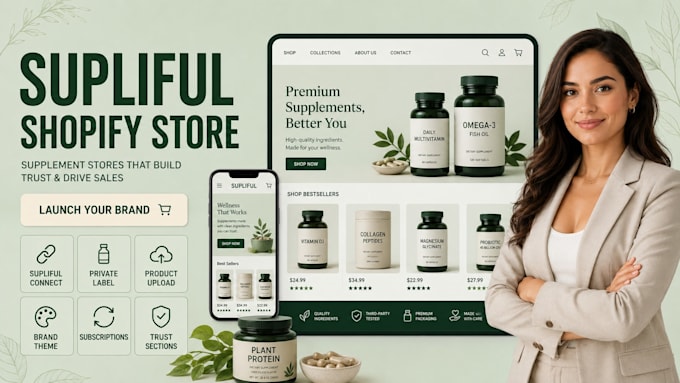 build a supliful supplement shopify store