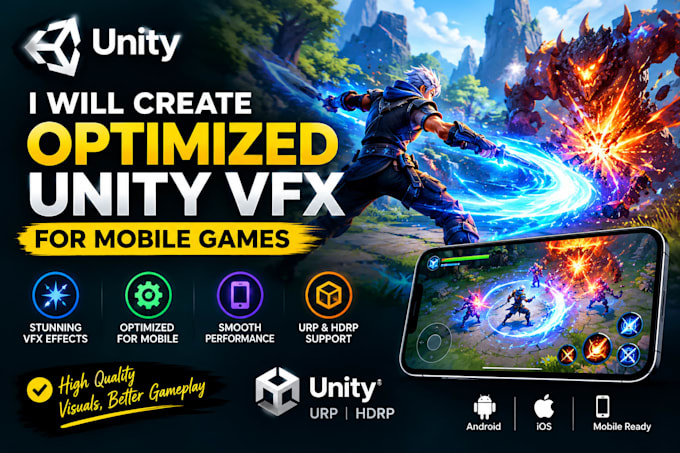 create optimized unity vfx for mobile games