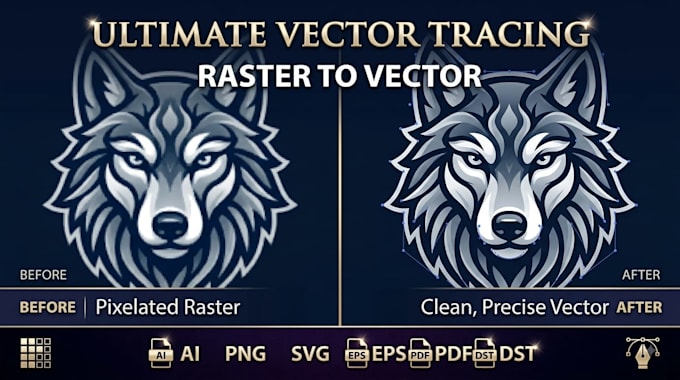 vectorize artwork for printing, t shirts and merchandise
