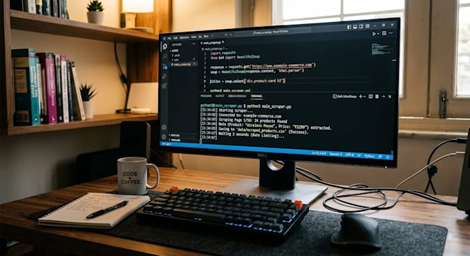 scrape any website and extract data using python