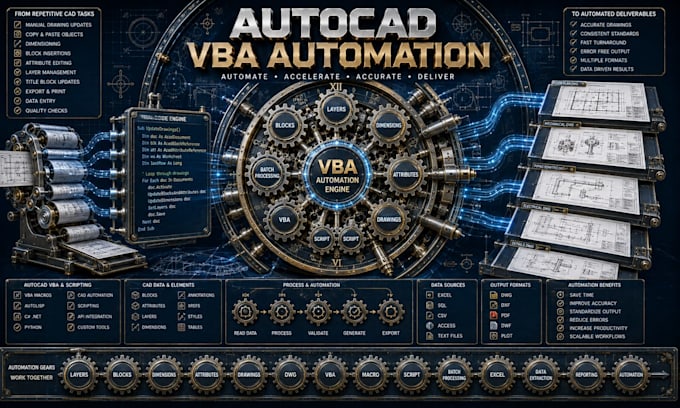 create autocad vba macro cad automation scripting and custom tools