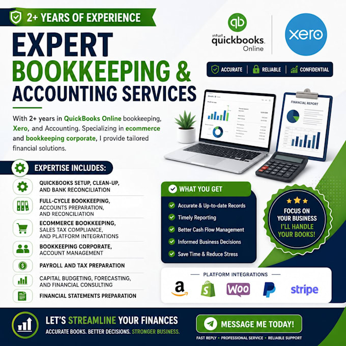 do accounting and bookkeeping using online software