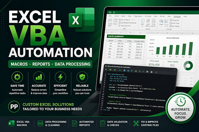 create and automate excel spreadsheets with vba macros
