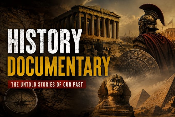 create a professional history documentary video for youtube