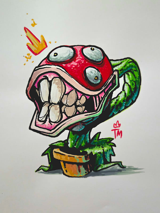 paint a classic video game character