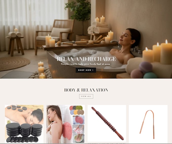build shopify skincare store, skincare website and shopify dropshipping store
