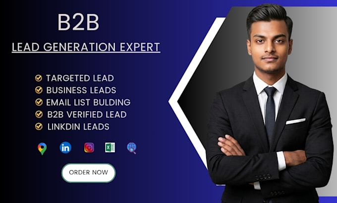 do targeted b2b lead generation, linkedin lead generation and email list buildin