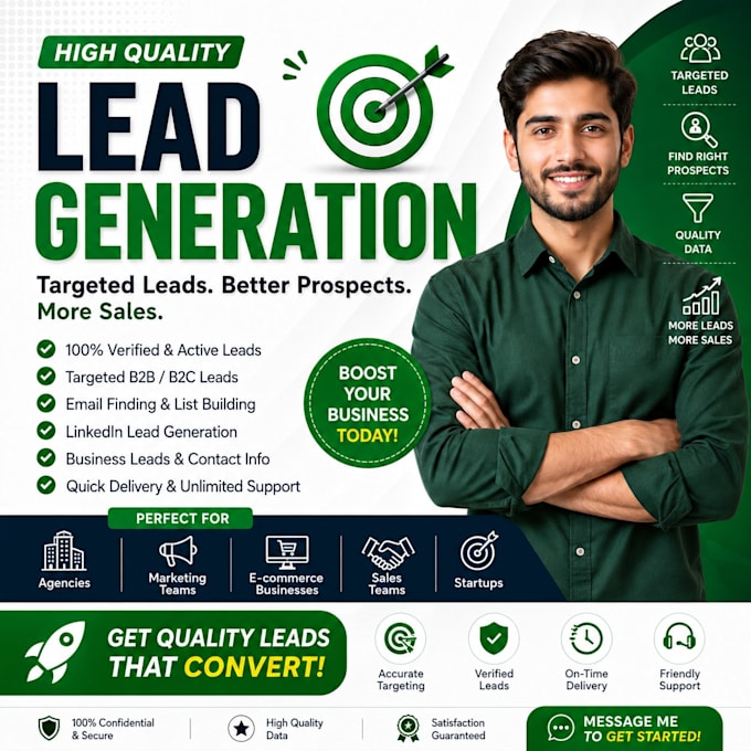 do targeted b2b lead generation and web research
