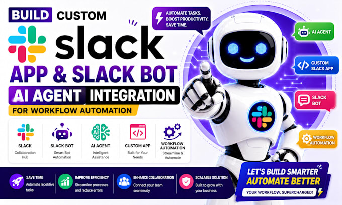 build custom slack app slack bot ai agent integration for workflow automation