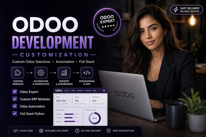be your odoo developer for erp customization and modules
