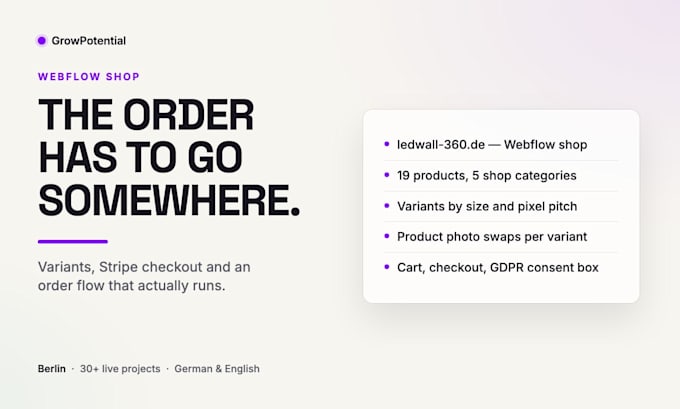 build a webflow shop with stripe checkout and automated orders