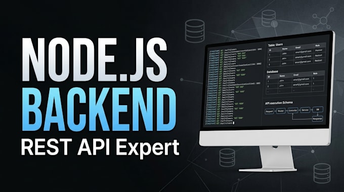 build a secure nodejs express backend and custom rest api