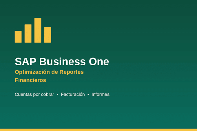 optimizaré reportes de cuentas por cobrar en sap b1