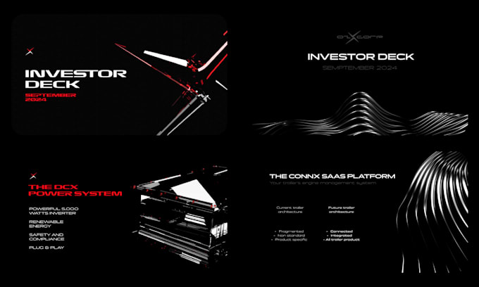 design a sleek modern presentation with custom 3d visuals