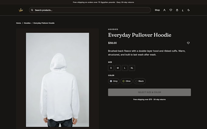 create a complete website built end to end