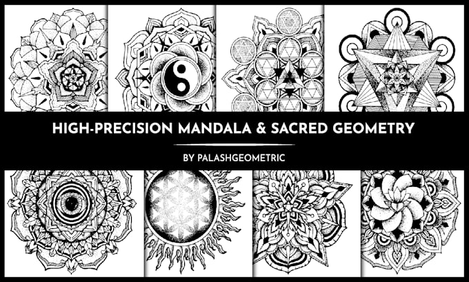 draw custom sacred geometry dotwork and geometric tattoo design