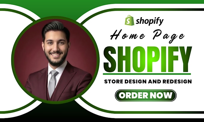 do shopify home page redesign as shopify expert