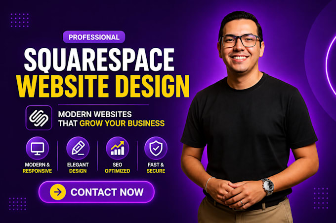 build squarespace landing page website design, redesign squarespace development