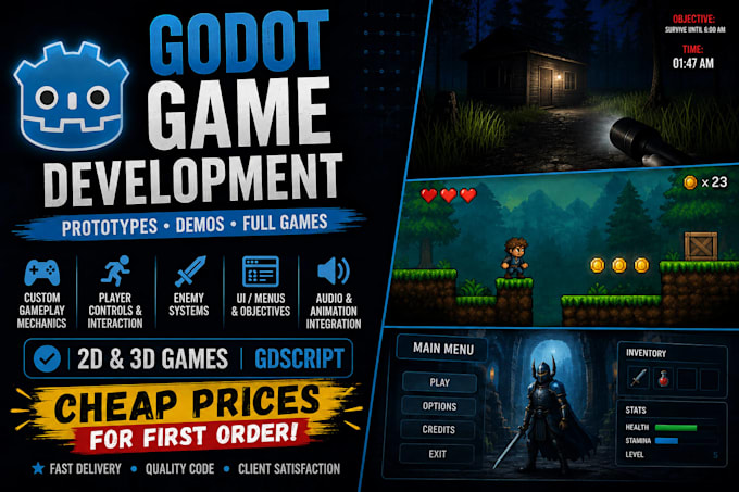 create a 3d game in godot