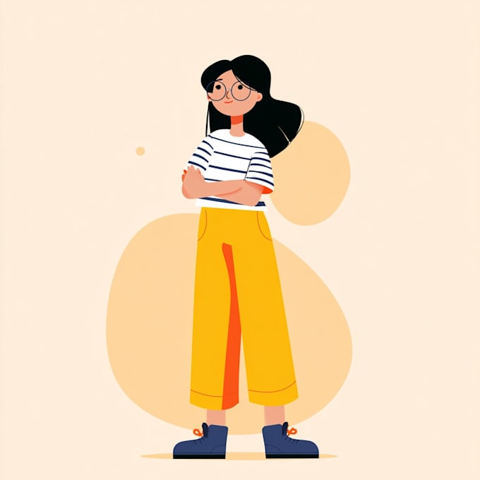 flat vector character illustration for anything