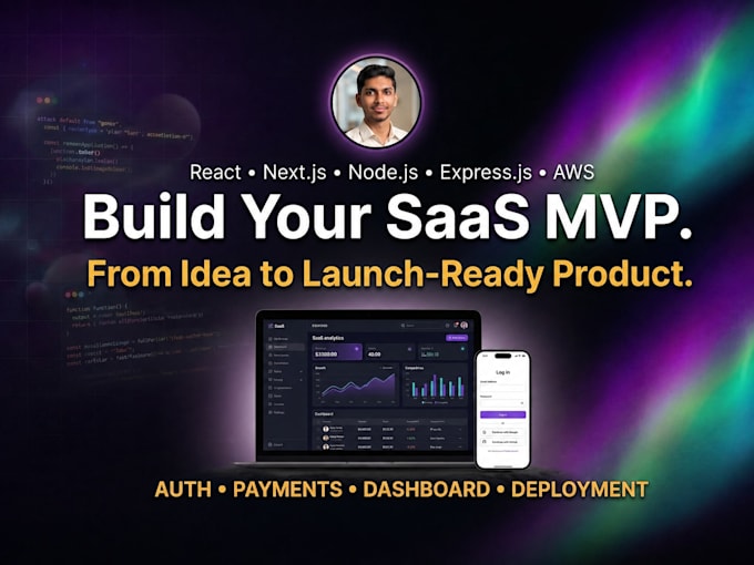 develop saas web apps with react, nextjs, stripe integration, and authentication