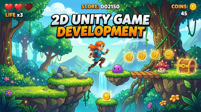 create a unity game with engaging gameplay and smooth performance