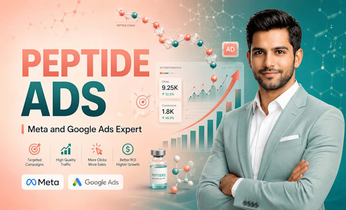 fix peptide ads issues, compliant peptide ads on facebook instagram tiktok ads