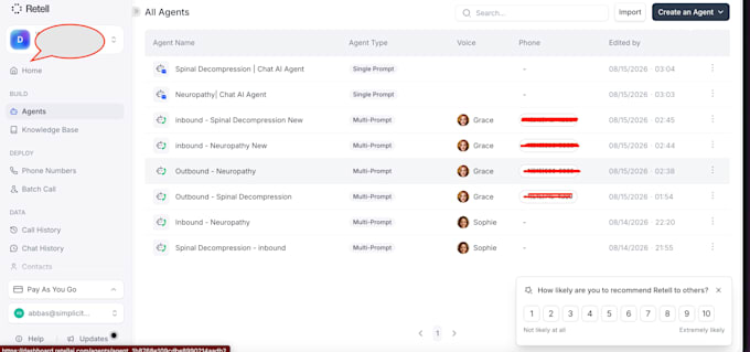 build your retell ai