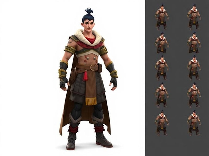 create custom 3d characters models from your concept