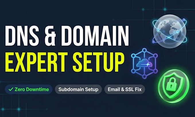 transfer domain, setup dns, and connect custom subdomain with zero downtime