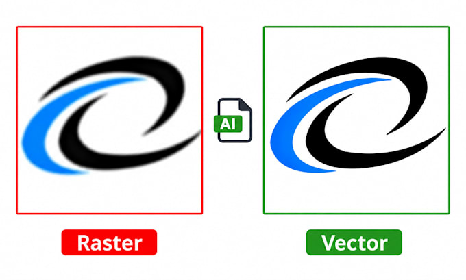 manual vector tracing, vectorize image, convert image or logo to vector