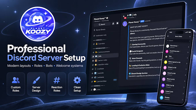 professionally set up your discord server